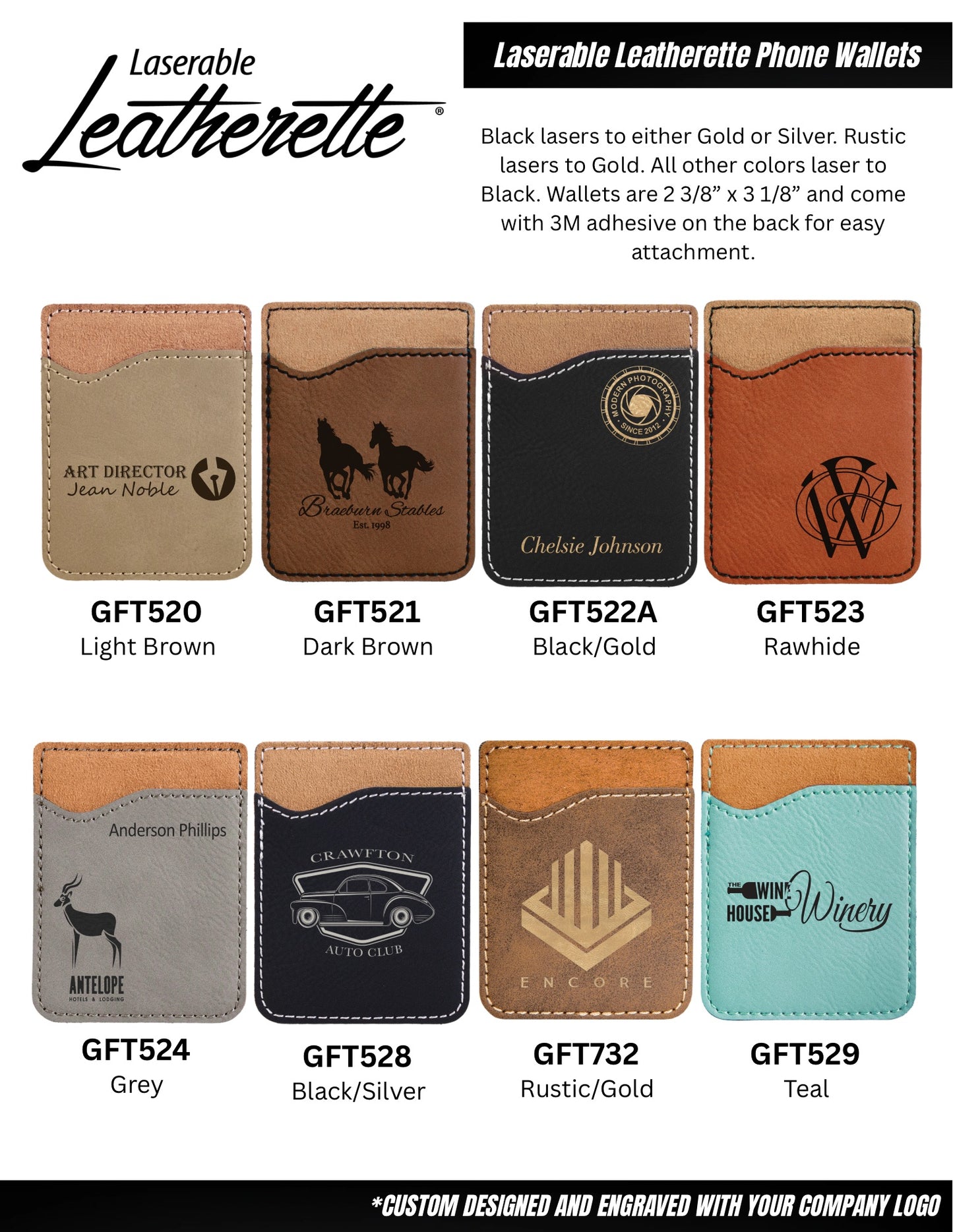Leatherette Phone Wallets