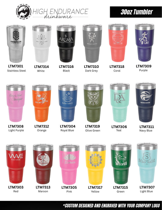 30 oz. Stainless Steel Tumblers