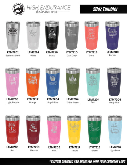 20 oz. Stainless Steel Tumblers
