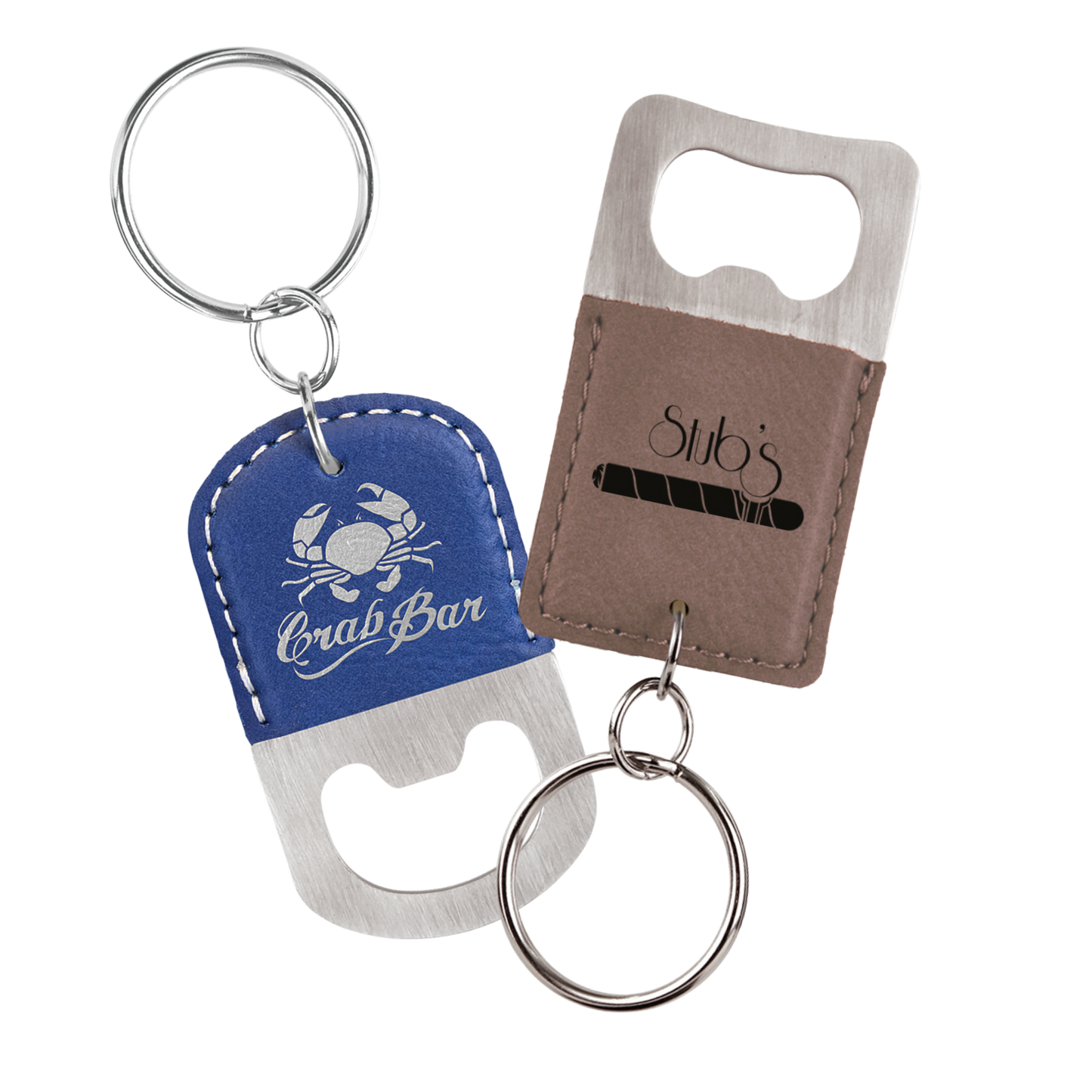 Leather Keychain Bottle Openers